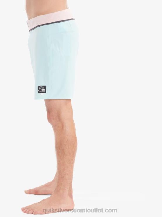 Quiksilver D6JJ1828 miehet sininen sävy kiinteät snap 17 kierrätetyt boardshortsit