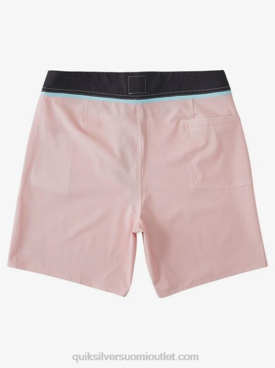 Quiksilver D6JJ1829 miehet pehmeä pinkki kiinteät snap 17 kierrätetyt boardshortsit