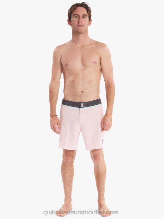 Quiksilver D6JJ1829 miehet pehmeä pinkki kiinteät snap 17 kierrätetyt boardshortsit