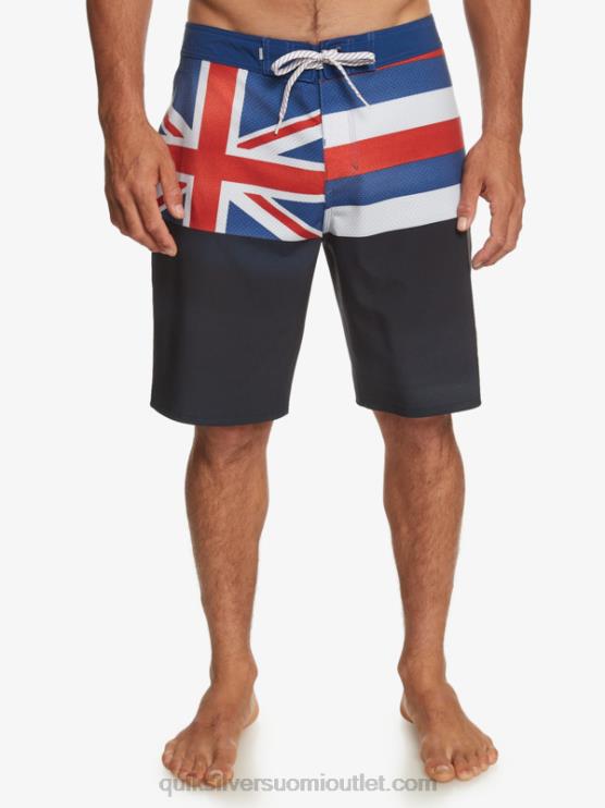 Quiksilver D6JJ182 miehet laivasto bleiseri surfsilk hawaii pride 20 boardshortsit