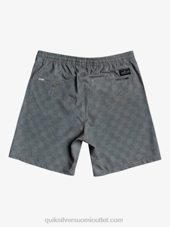 Quiksilver D6JJ1853 miehet urbaani tyylikäs joustava ruudullinen 18 sammakkoshortsit