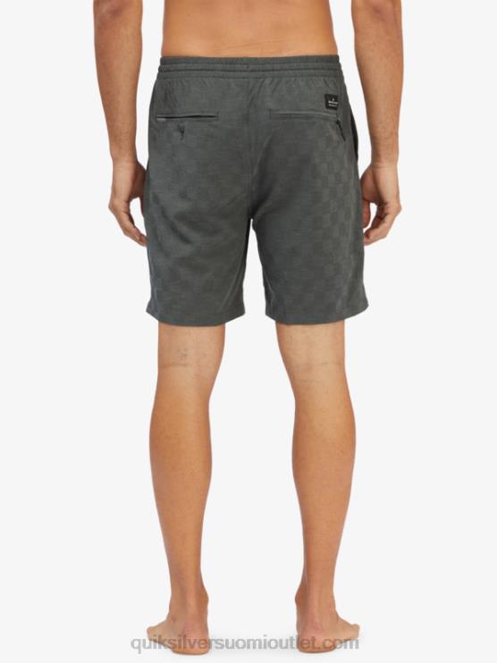 Quiksilver D6JJ1853 miehet urbaani tyylikäs joustava ruudullinen 18 sammakkoshortsit