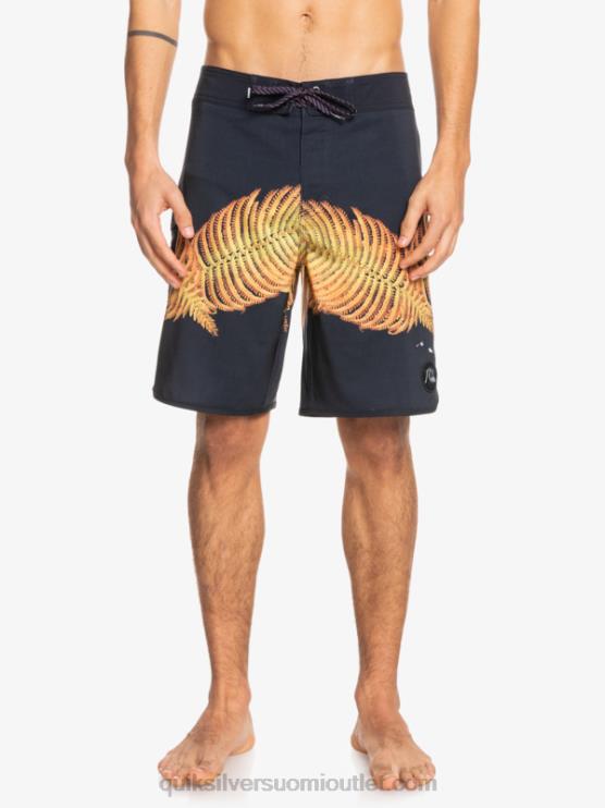Quiksilver D6JJ1881 miehet musta surfsilk hawaii scallop 19 boardshortsit