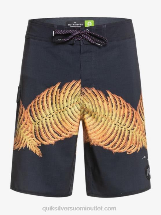 Quiksilver D6JJ1881 miehet musta surfsilk hawaii scallop 19 boardshortsit