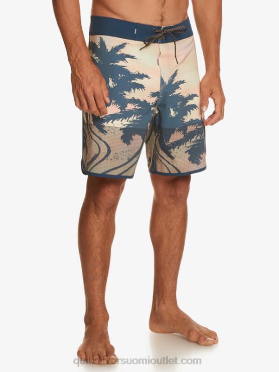 Quiksilver D6JJ18 miehet pastelli turkoosi highlite kampasimpukka 19 boardshortsit