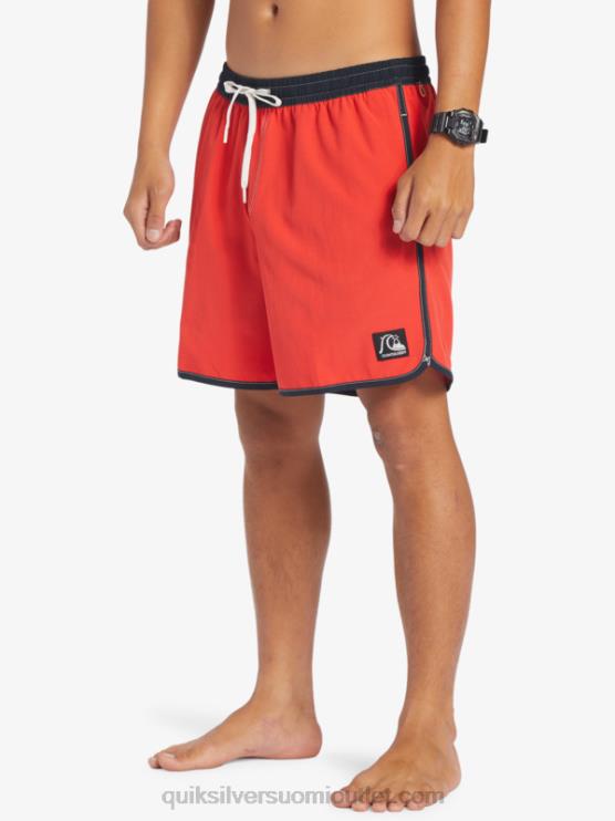 Quiksilver D6JJ198 miehet korkean riskin punainen alkuperäinen kampasimpukka 17 volleya