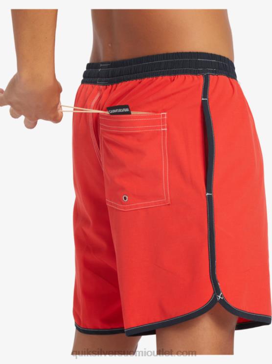 Quiksilver D6JJ198 miehet korkean riskin punainen alkuperäinen kampasimpukka 17 volleya