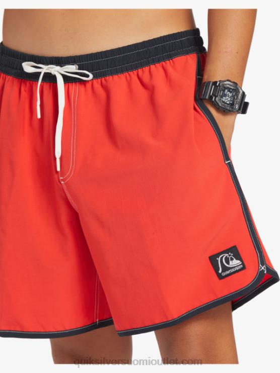 Quiksilver D6JJ198 miehet korkean riskin punainen alkuperäinen kampasimpukka 17 volleya