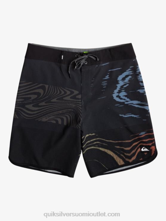 Quiksilver D6JJ19 miehet musta highlite kampasimpukka 19 boardshortsit