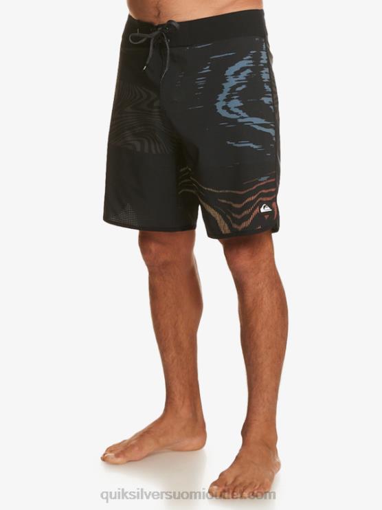 Quiksilver D6JJ19 miehet musta highlite kampasimpukka 19 boardshortsit