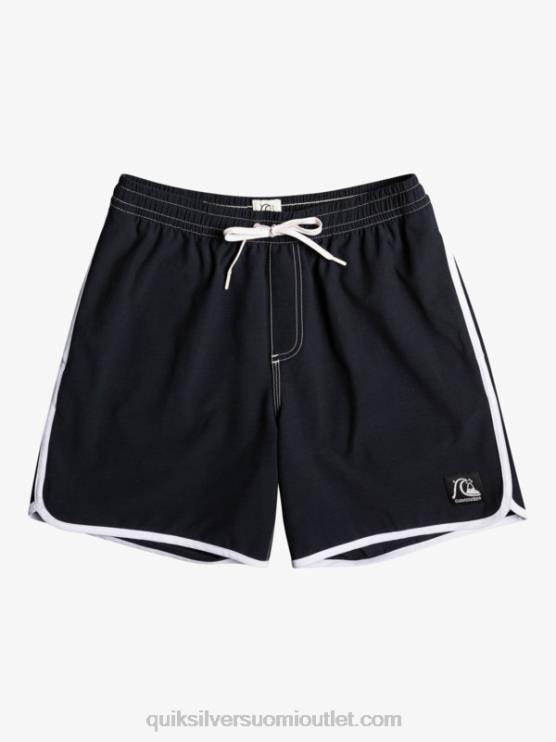 Quiksilver D6JJ200 miehet musta alkuperäinen kampasimpukka 17 volleya