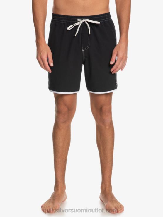 Quiksilver D6JJ200 miehet musta alkuperäinen kampasimpukka 17 volleya
