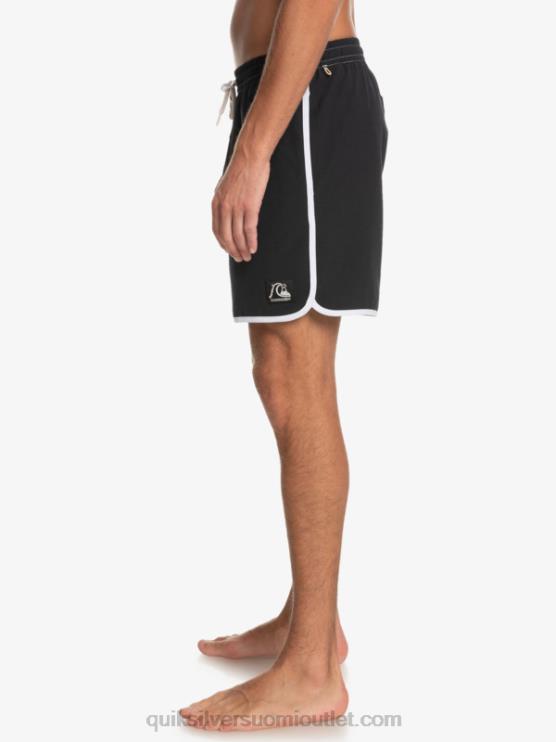 Quiksilver D6JJ200 miehet musta alkuperäinen kampasimpukka 17 volleya