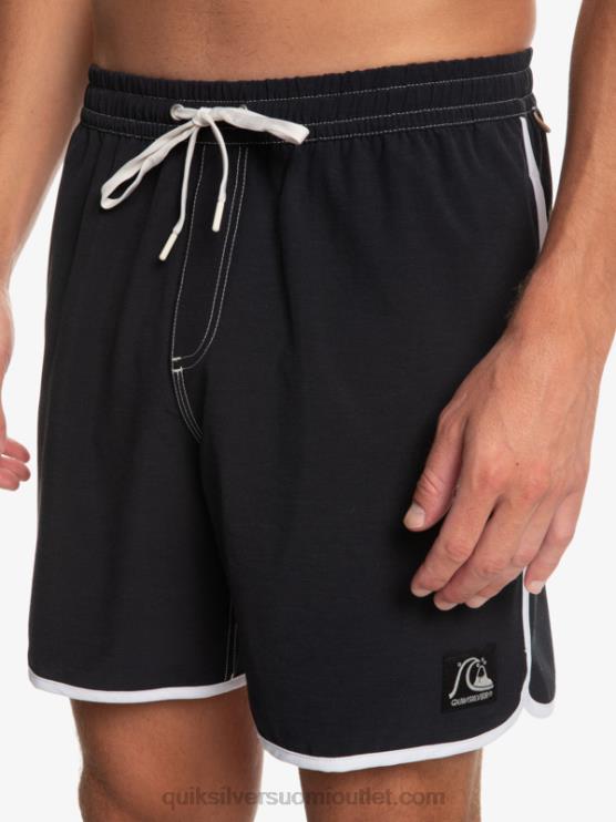 Quiksilver D6JJ200 miehet musta alkuperäinen kampasimpukka 17 volleya
