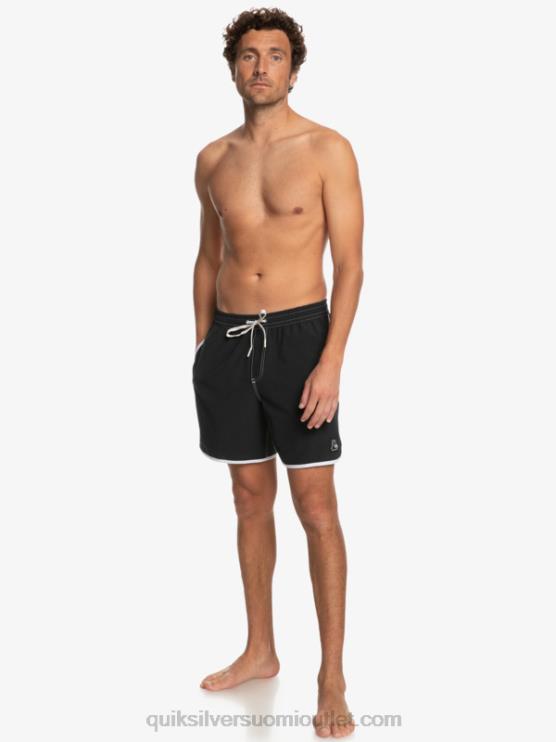 Quiksilver D6JJ200 miehet musta alkuperäinen kampasimpukka 17 volleya