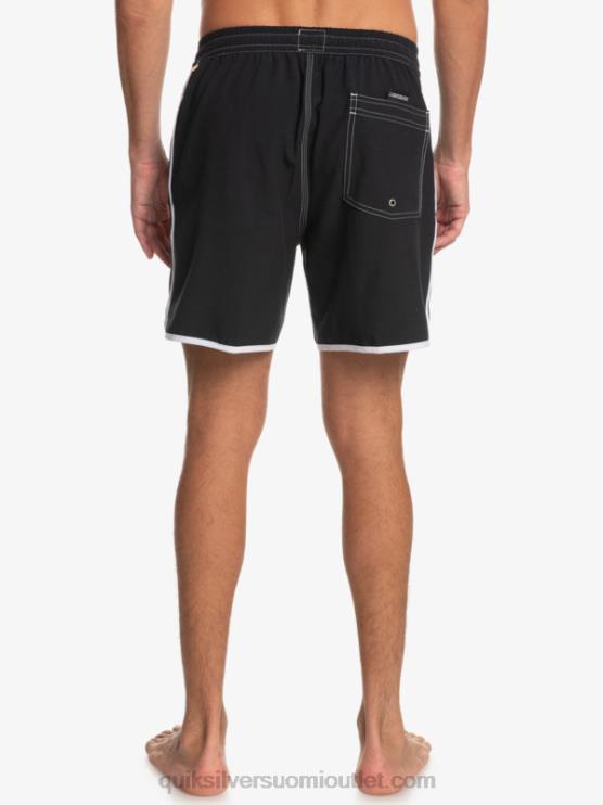 Quiksilver D6JJ200 miehet musta alkuperäinen kampasimpukka 17 volleya