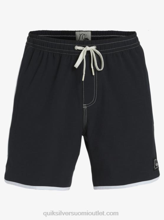 Quiksilver D6JJ200 miehet musta alkuperäinen kampasimpukka 17 volleya