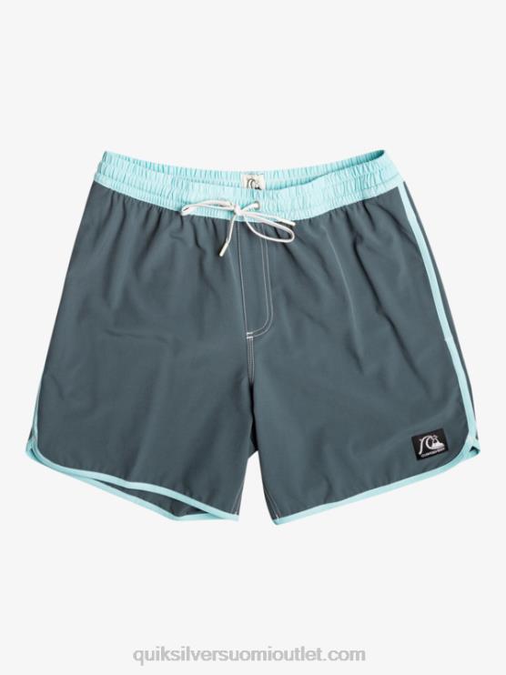 Quiksilver D6JJ201 miehet tumma liuskekivi alkuperäinen kampasimpukka 17 volleya