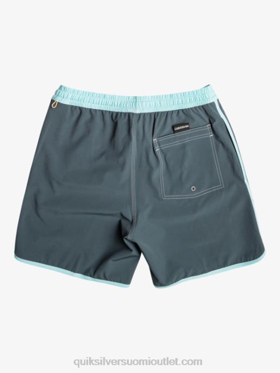 Quiksilver D6JJ201 miehet tumma liuskekivi alkuperäinen kampasimpukka 17 volleya