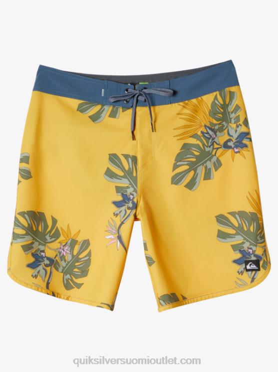 Quiksilver D6JJ214 miehet keltuainen surfsilk kampasimpukka 19 boardshortsit