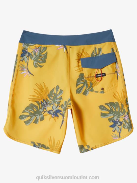 Quiksilver D6JJ214 miehet keltuainen surfsilk kampasimpukka 19 boardshortsit