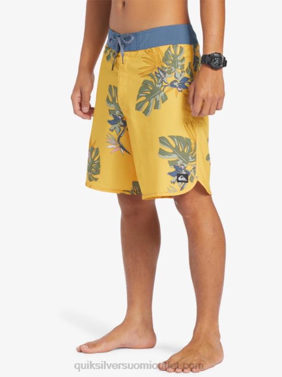 Quiksilver D6JJ214 miehet keltuainen surfsilk kampasimpukka 19 boardshortsit
