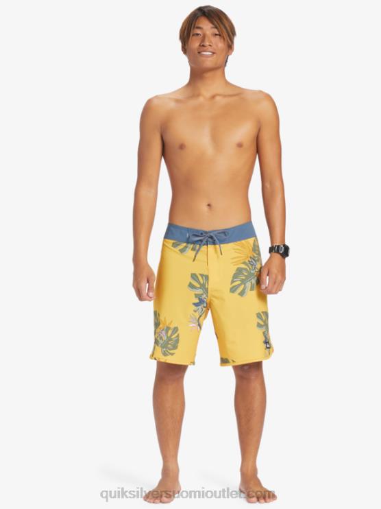 Quiksilver D6JJ214 miehet keltuainen surfsilk kampasimpukka 19 boardshortsit