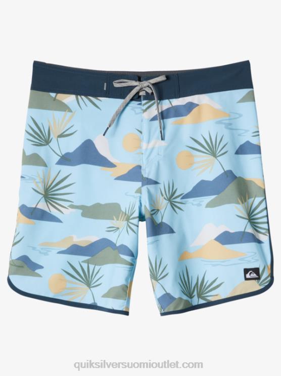 Quiksilver D6JJ218 miehet taivaansininen surfsilk kampasimpukka 19 boardshortsit