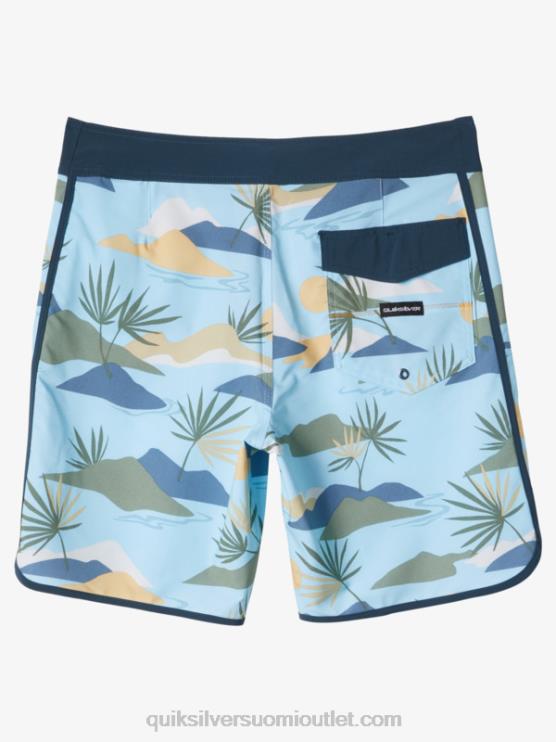 Quiksilver D6JJ218 miehet taivaansininen surfsilk kampasimpukka 19 boardshortsit