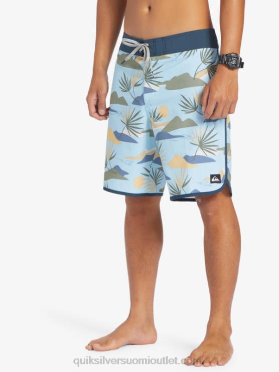 Quiksilver D6JJ218 miehet taivaansininen surfsilk kampasimpukka 19 boardshortsit