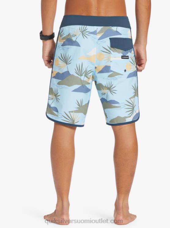 Quiksilver D6JJ218 miehet taivaansininen surfsilk kampasimpukka 19 boardshortsit