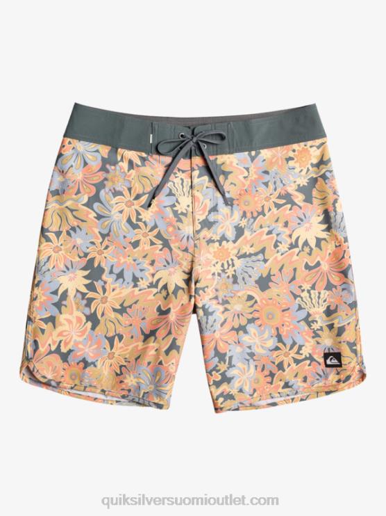 Quiksilver D6JJ219 miehet tumma liuskekivi surfsilk kampasimpukka 19 boardshortsit