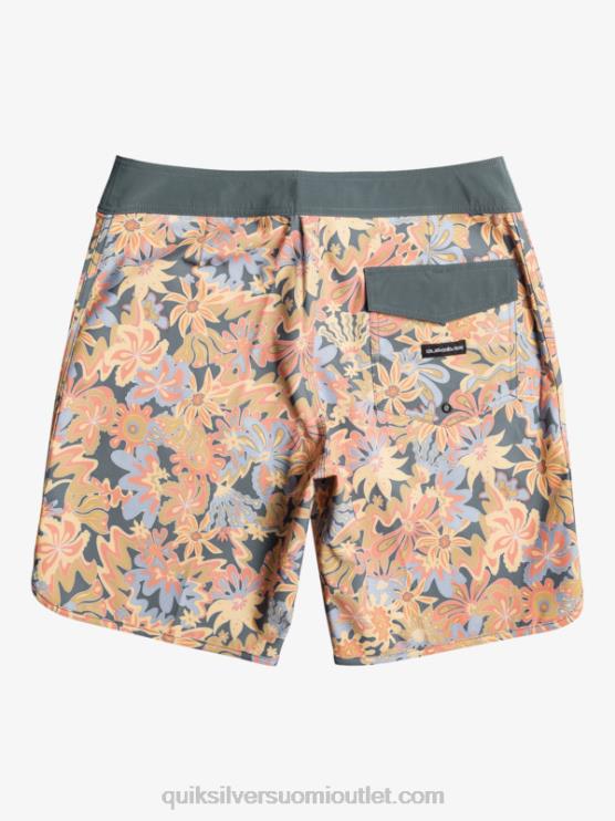 Quiksilver D6JJ219 miehet tumma liuskekivi surfsilk kampasimpukka 19 boardshortsit