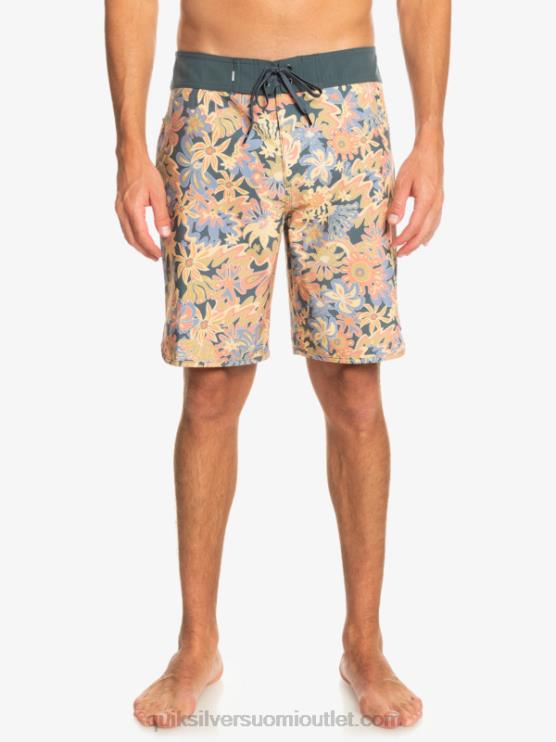 Quiksilver D6JJ219 miehet tumma liuskekivi surfsilk kampasimpukka 19 boardshortsit