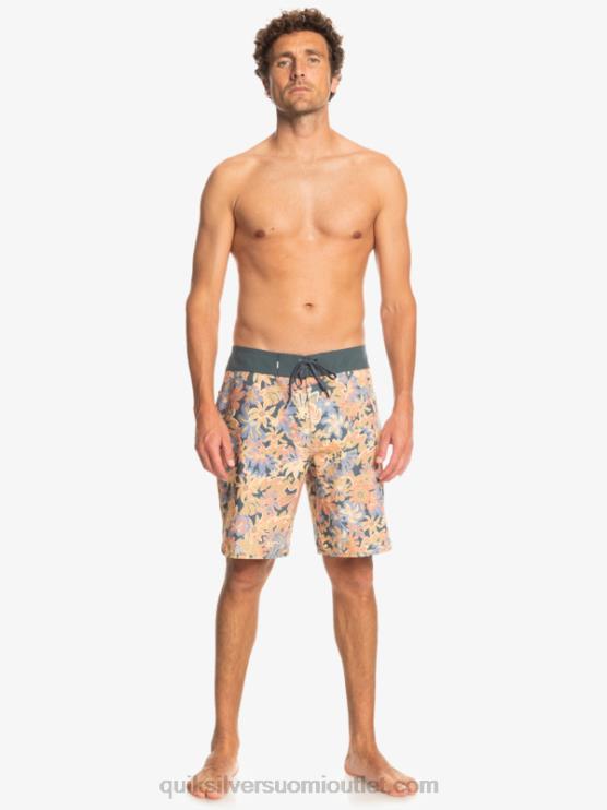 Quiksilver D6JJ219 miehet tumma liuskekivi surfsilk kampasimpukka 19 boardshortsit