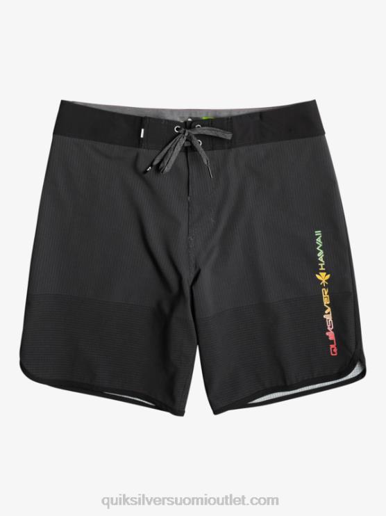 Quiksilver D6JJ21 miehet musta highlite kampasimpukka 19 boardshortsit