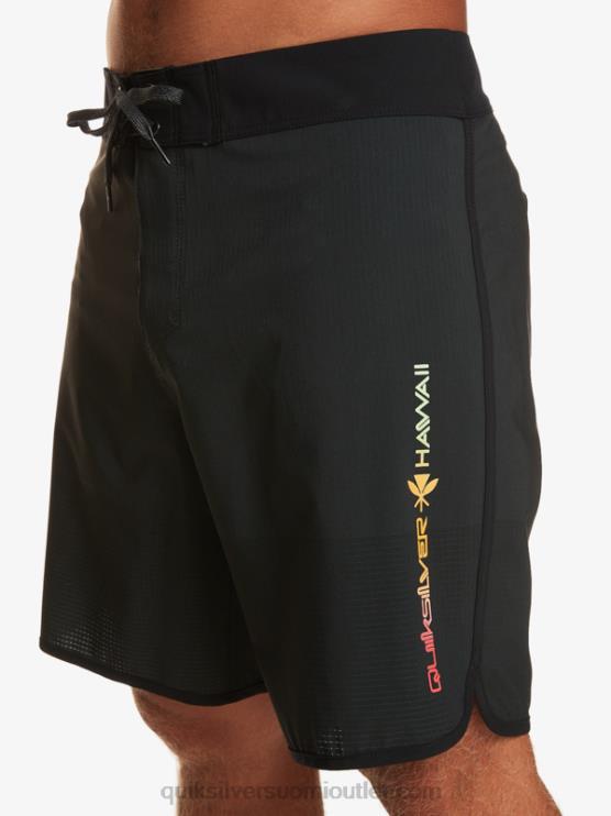 Quiksilver D6JJ21 miehet musta highlite kampasimpukka 19 boardshortsit