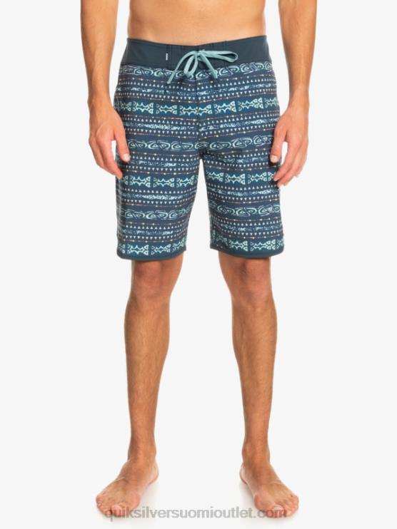 Quiksilver D6JJ221 miehet keskiyön laivasto surfsilk kampasimpukka 19 boardshortsit