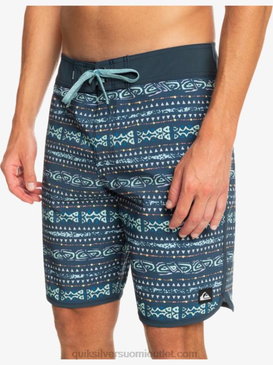 Quiksilver D6JJ221 miehet keskiyön laivasto surfsilk kampasimpukka 19 boardshortsit