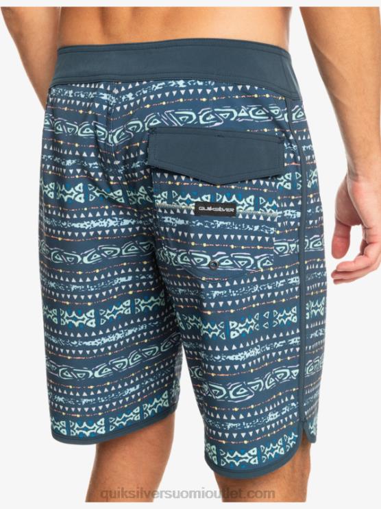 Quiksilver D6JJ221 miehet keskiyön laivasto surfsilk kampasimpukka 19 boardshortsit