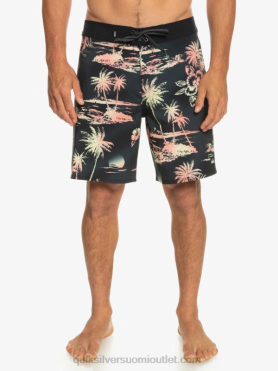 Quiksilver D6JJ243 miehet musta surfsilk qs 69 18 boardshortsit