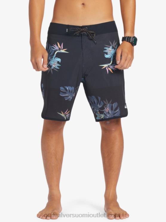 Quiksilver D6JJ24 miehet musta highlite kampasimpukka 19 boardshortsit