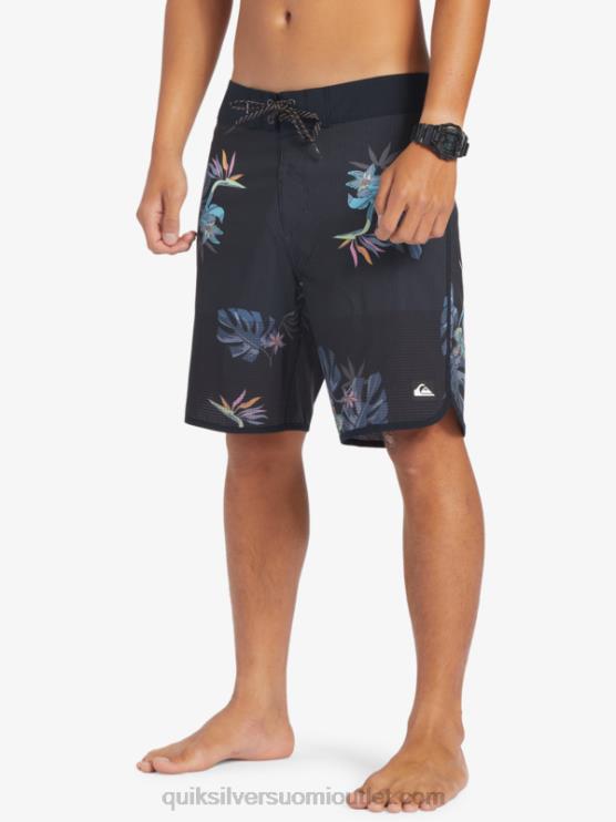 Quiksilver D6JJ24 miehet musta highlite kampasimpukka 19 boardshortsit