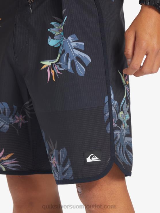 Quiksilver D6JJ24 miehet musta highlite kampasimpukka 19 boardshortsit