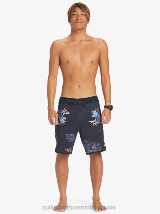 Quiksilver D6JJ24 miehet musta highlite kampasimpukka 19 boardshortsit