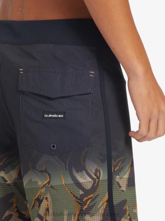 Quiksilver D6JJ25 miehet nelilehtinen apila highlite kampasimpukka 19 boardshortsit