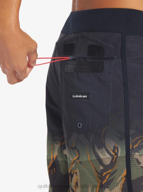 Quiksilver D6JJ25 miehet nelilehtinen apila highlite kampasimpukka 19 boardshortsit
