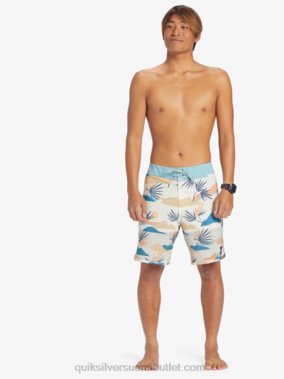 Quiksilver D6JJ29 miehet koivu highlite kampasimpukka 19 boardshortsit