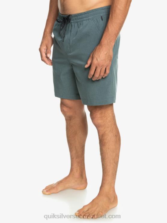 Quiksilver D6JJ305 miehet tumma liuskekivi taxer heather 18 amphibian boardshortsit