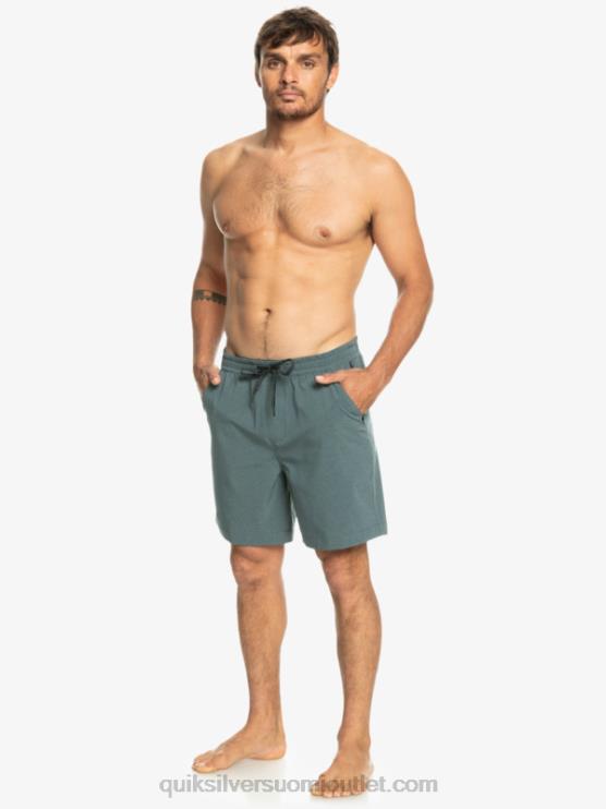 Quiksilver D6JJ305 miehet tumma liuskekivi taxer heather 18 amphibian boardshortsit